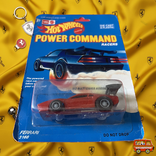 Hot Wheels | Leo Mattel - Power Command Ferrari Red - India Card - Rare