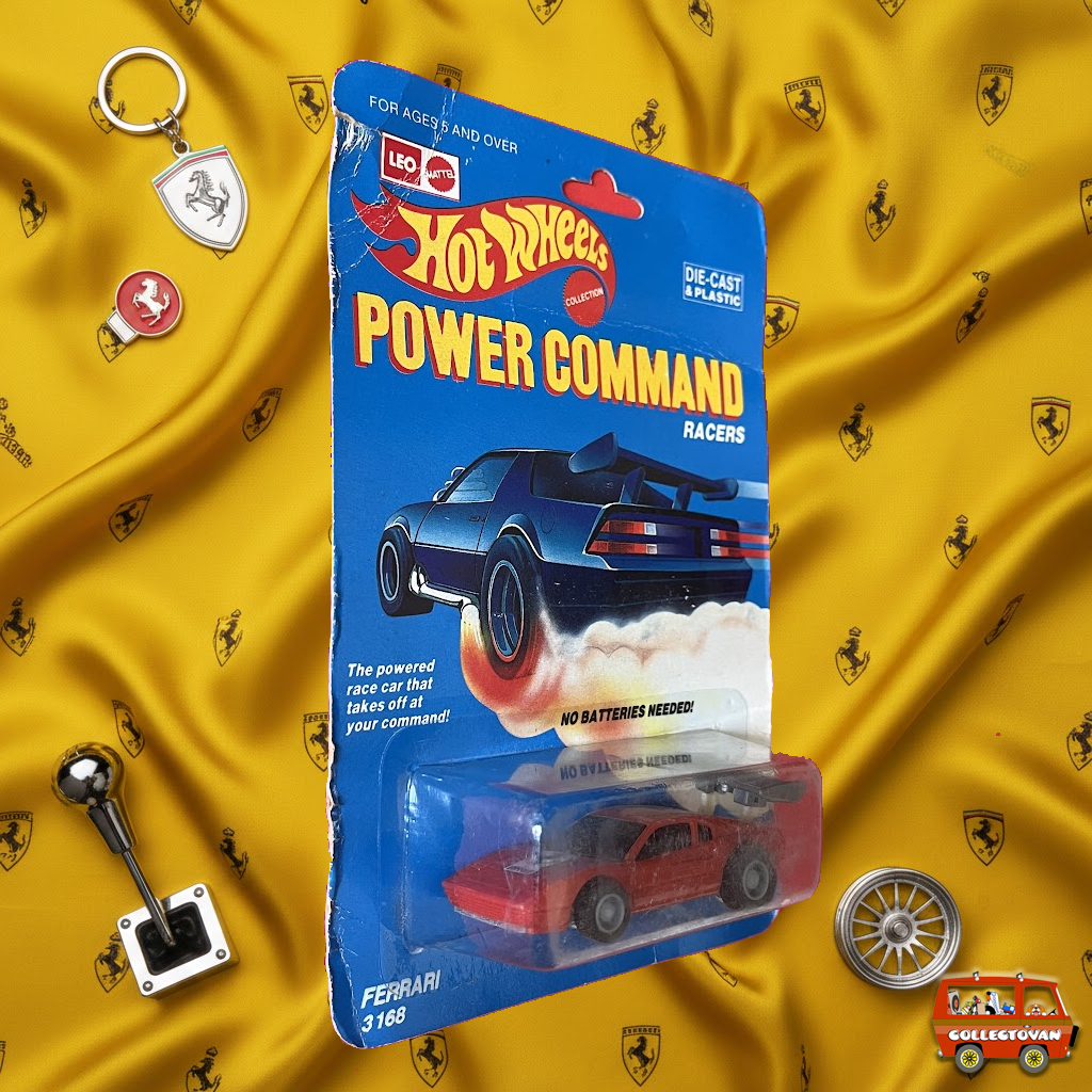 Hot Wheels | Leo Mattel - Power Command Ferrari Red - India Card - Rare