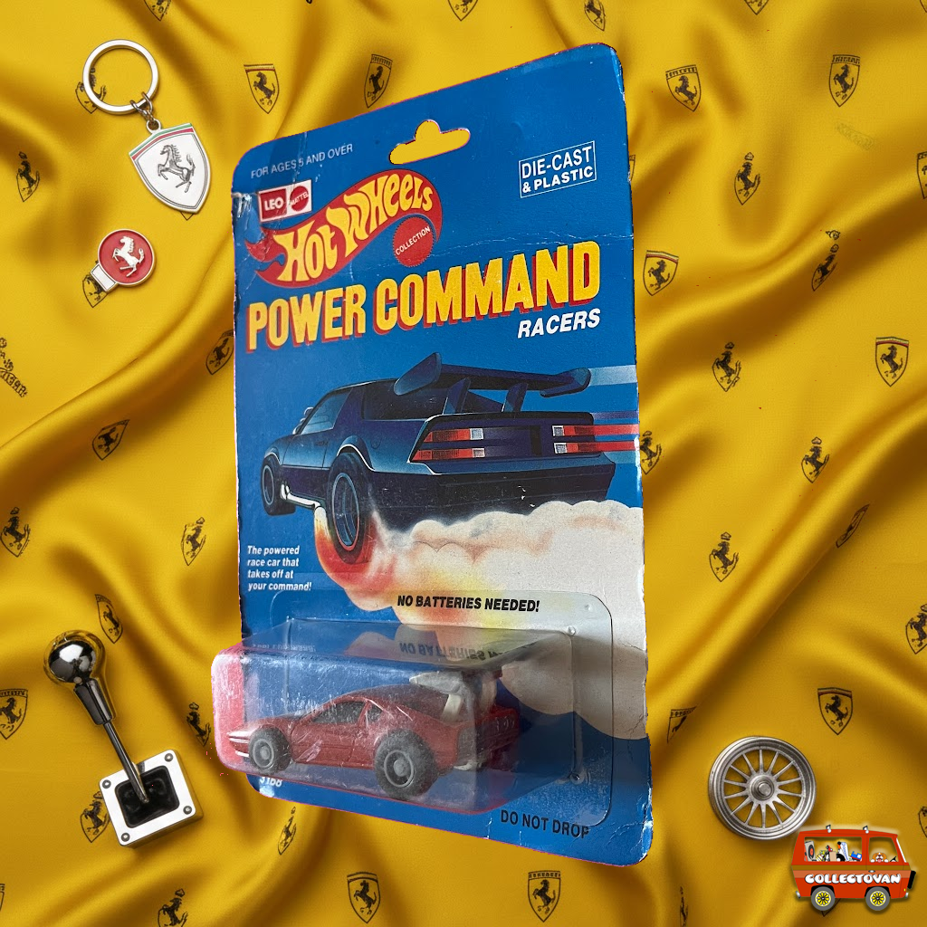 Hot Wheels | Leo Mattel - Power Command Ferrari Red - India Card - Rare
