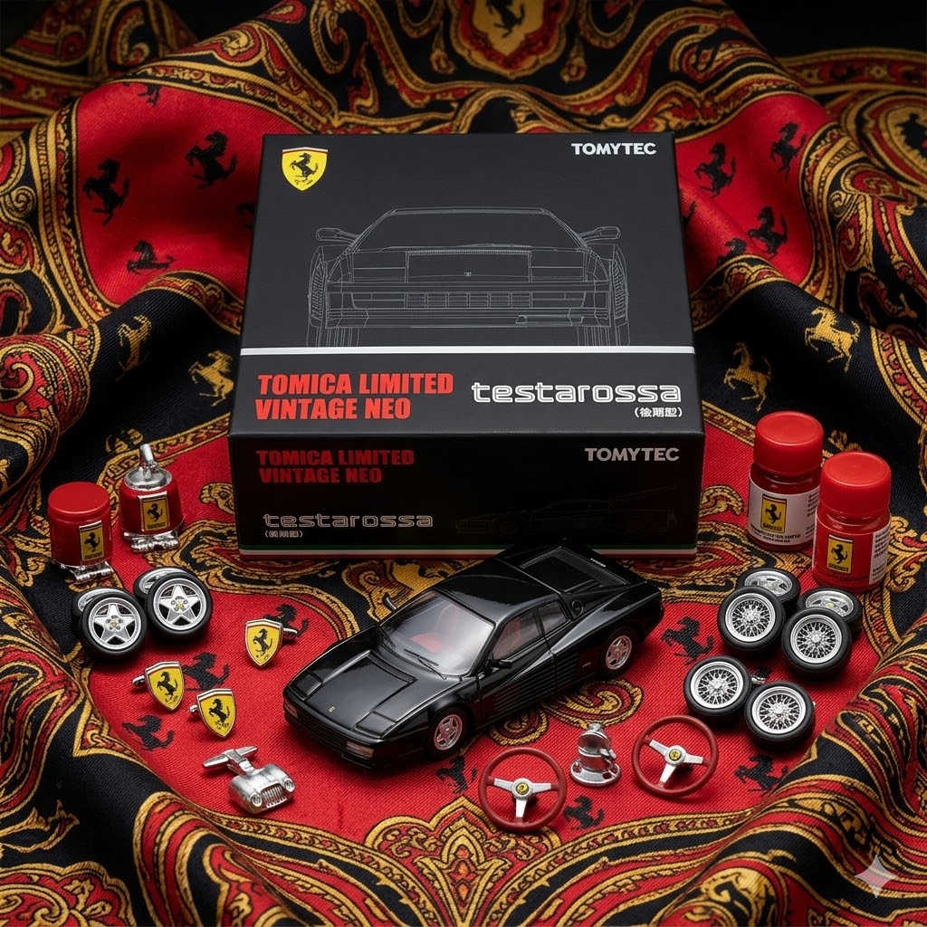 Tomica Limited Vintage Neo - Ferrari Testarossa (Black)