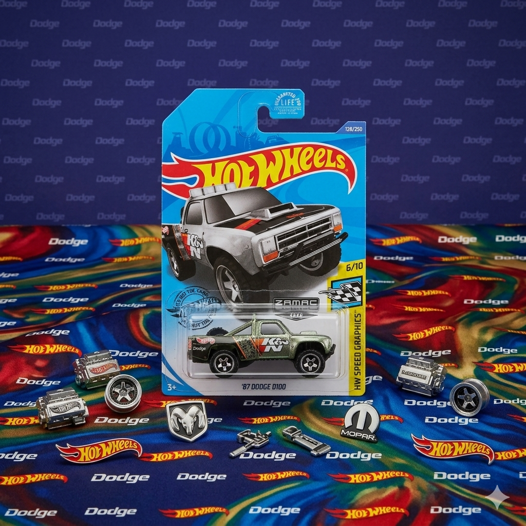 Hot Wheels | 87 Dodge D100 (Zamac)