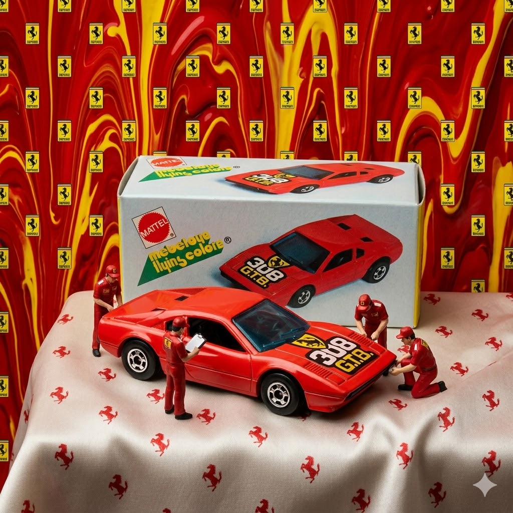 Mattel x Mebetoys | Flying Colors - Ferrari 308 GTB (Super Rare Collectors' Item)