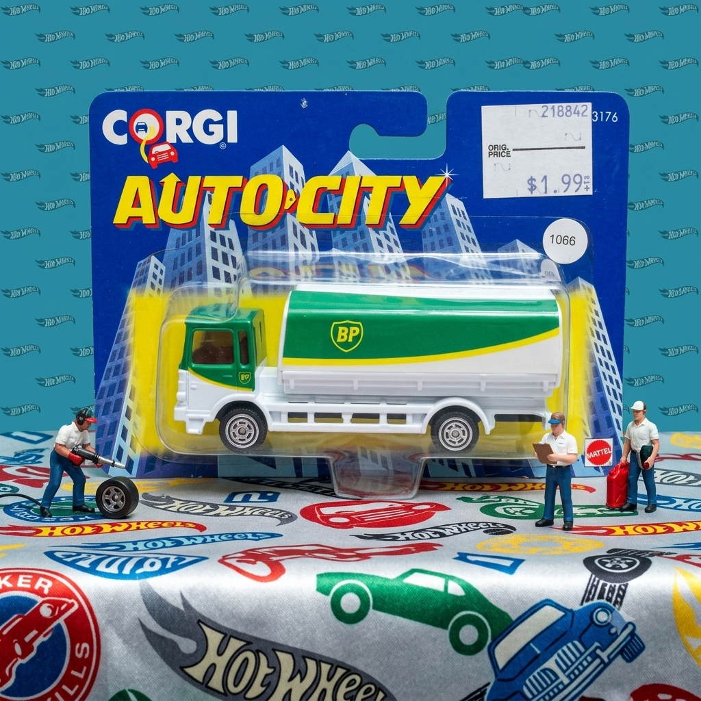 Mattel Corgi AutoCity Trucks. Corgi on Base - British Petroleum