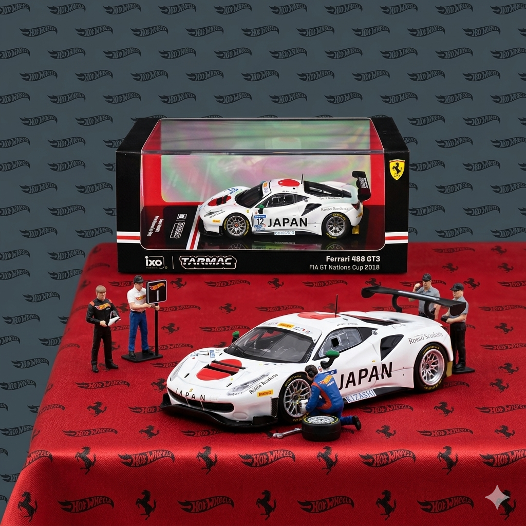 Tarmac Works x IXO Ferrari 488 GT3