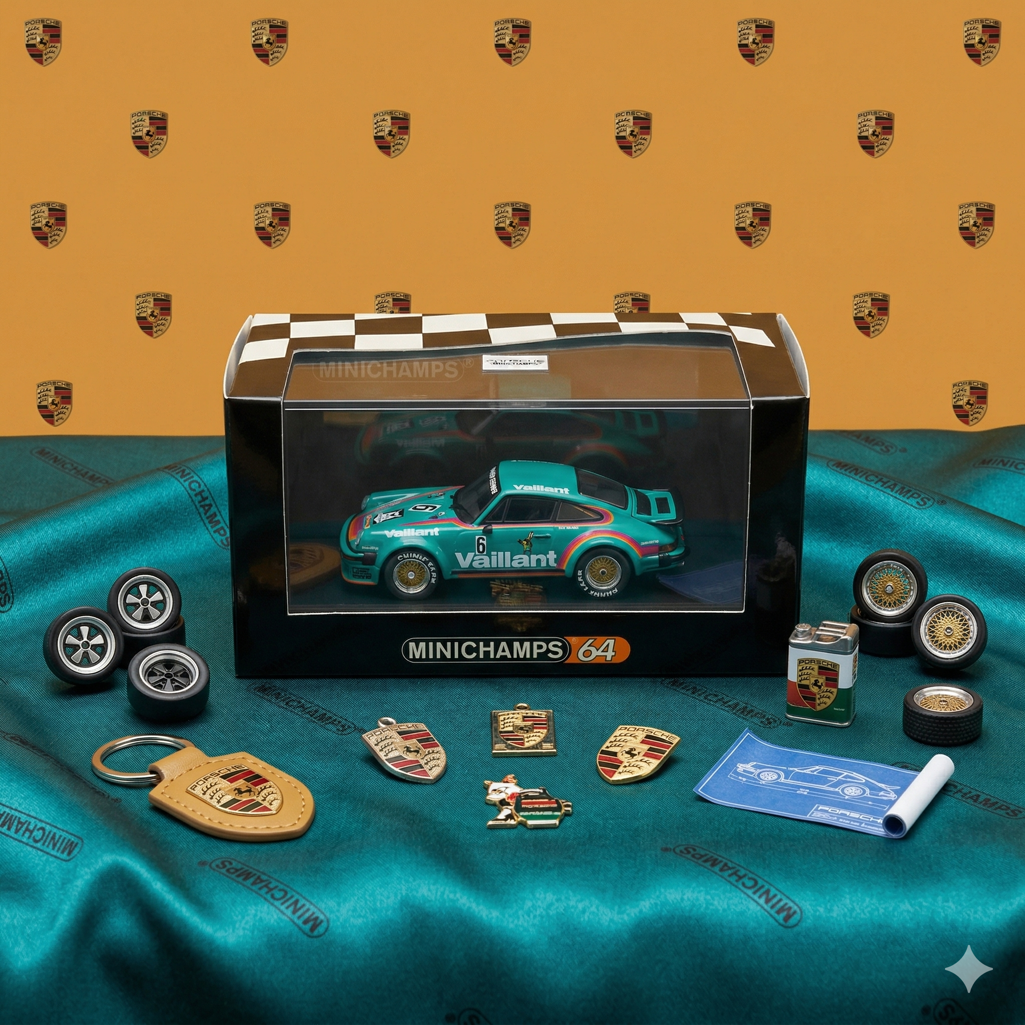 MiniChamps 64 - Porsche 934 1976 200 Meilen Norisring N6 (Hard to Find)