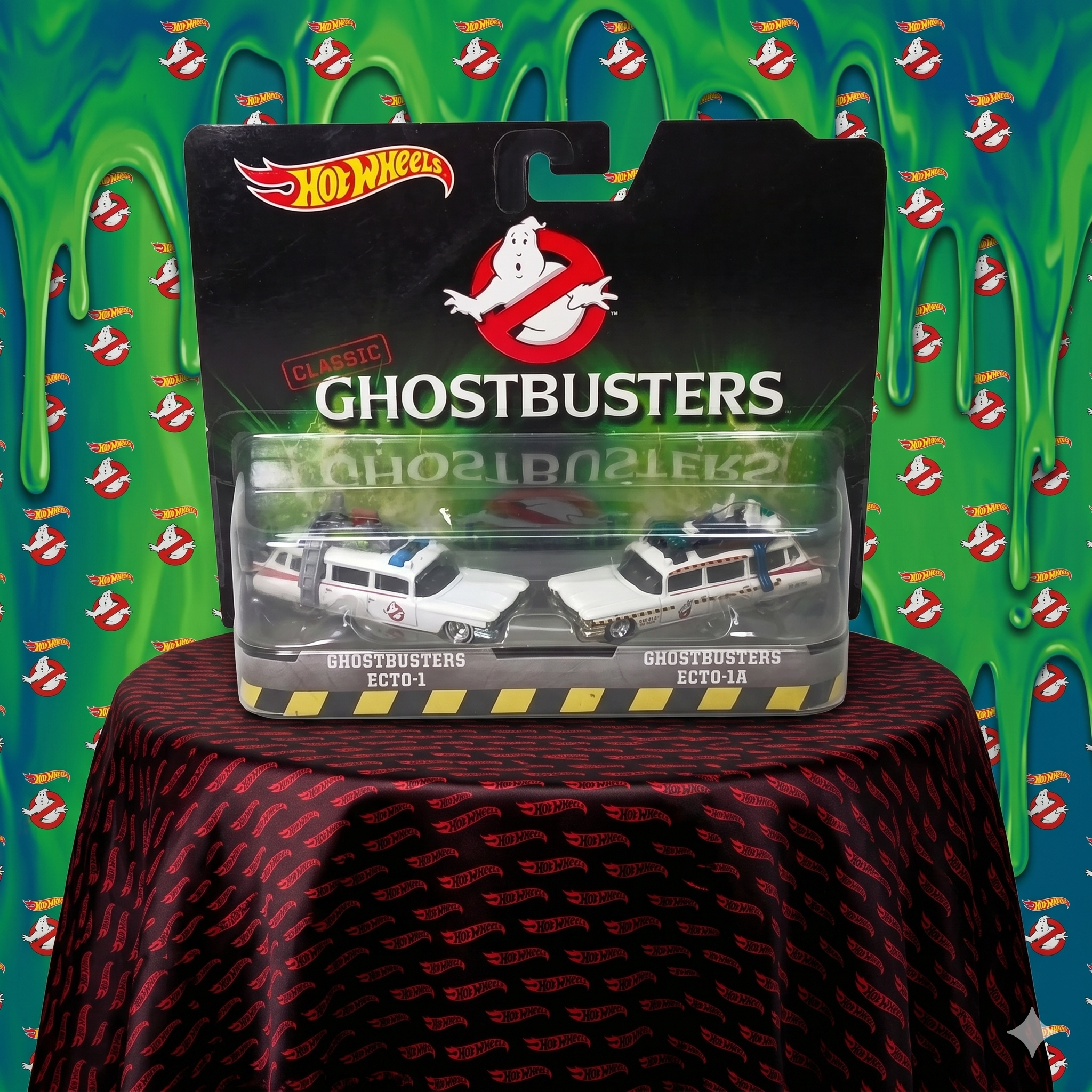 Hot Wheels Classic GHOSTBUSTERS ECTO1 & Ecto-1A 2 Pack Mattel 2016