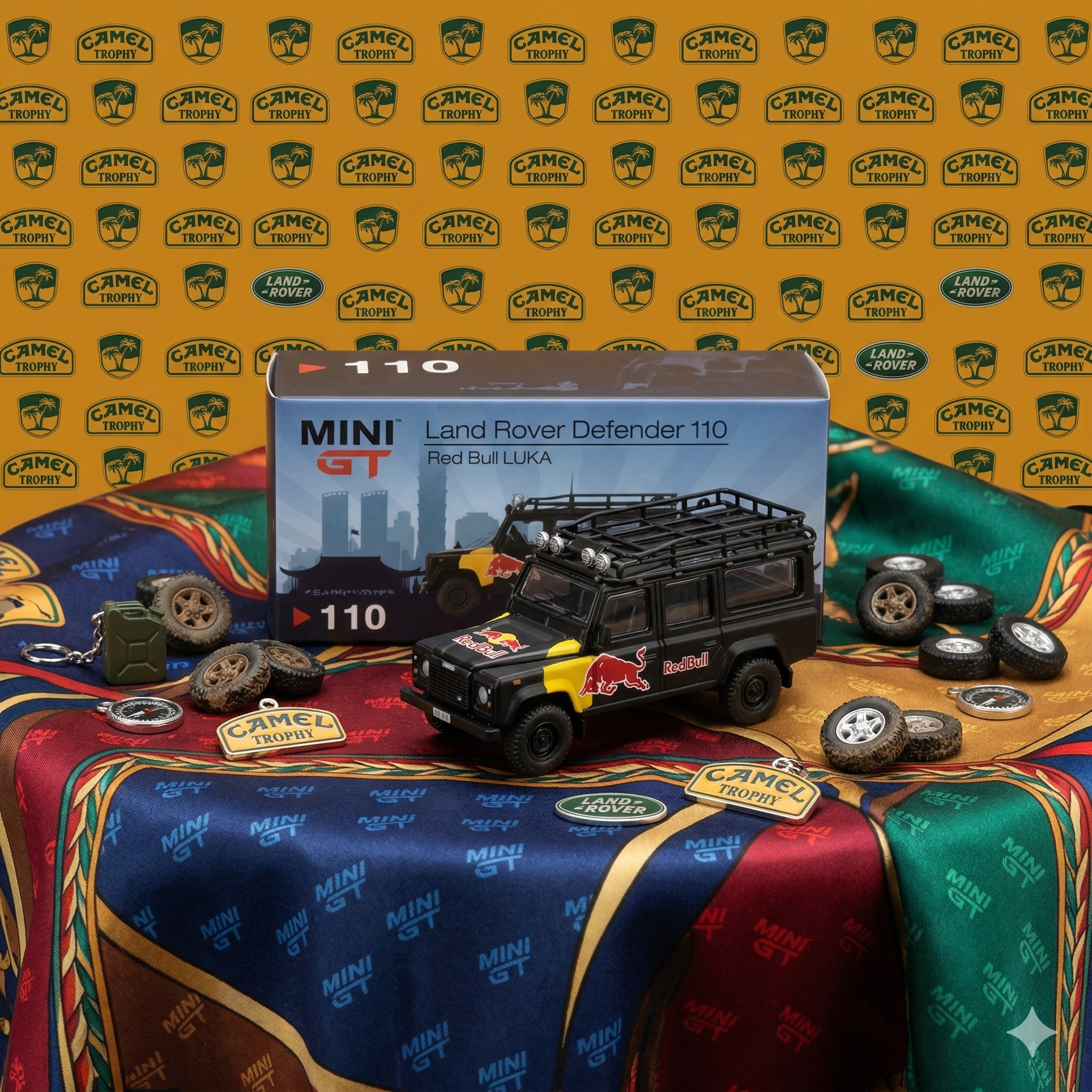 MiniGT - Land Rover Defender 110 - Red Bull LUKA