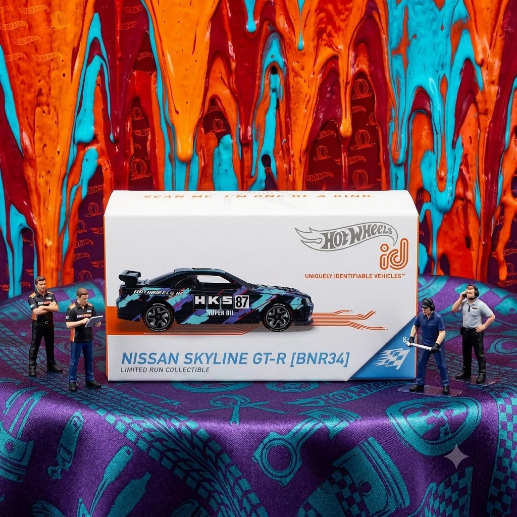 Hot Wheels ID Car - Nissan Skyline GT-R (BNR34)