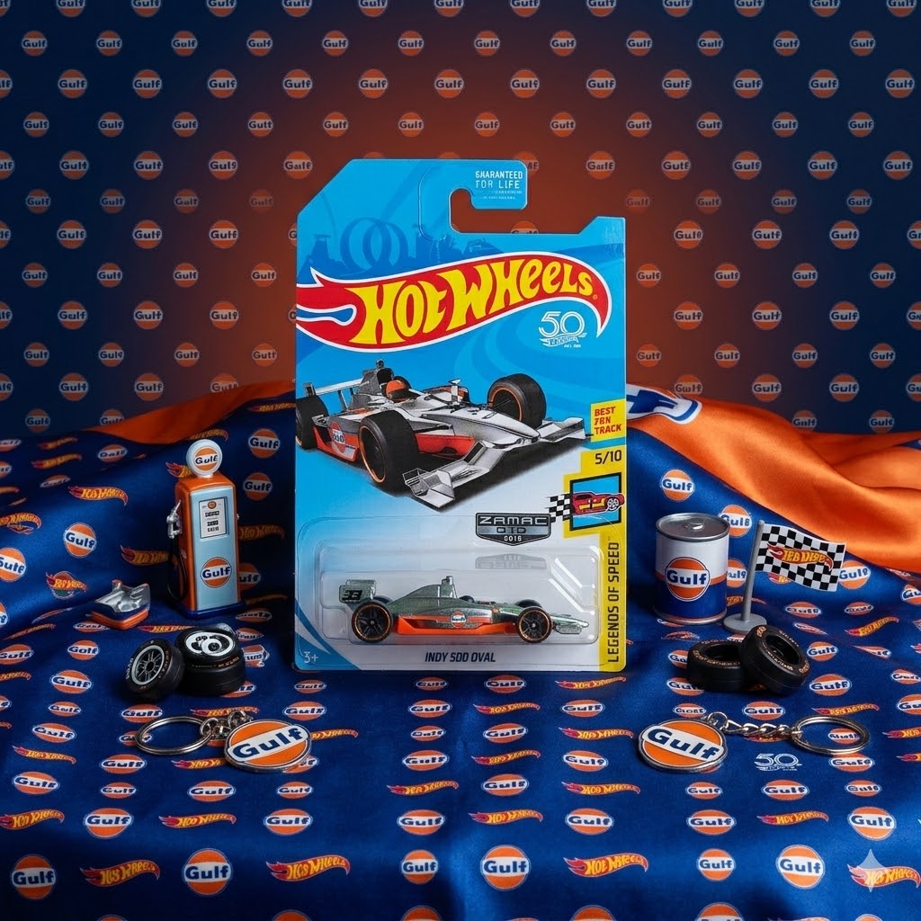 Hot Wheels | Indy 500 Oval (Gulf) (Zamac)