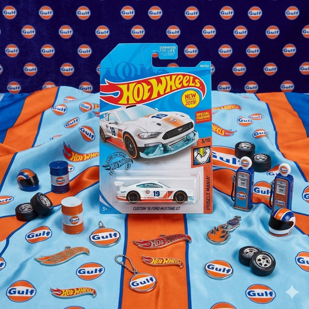 Hot Wheels | Custom 18 Ford Mustang GT (Gulf)