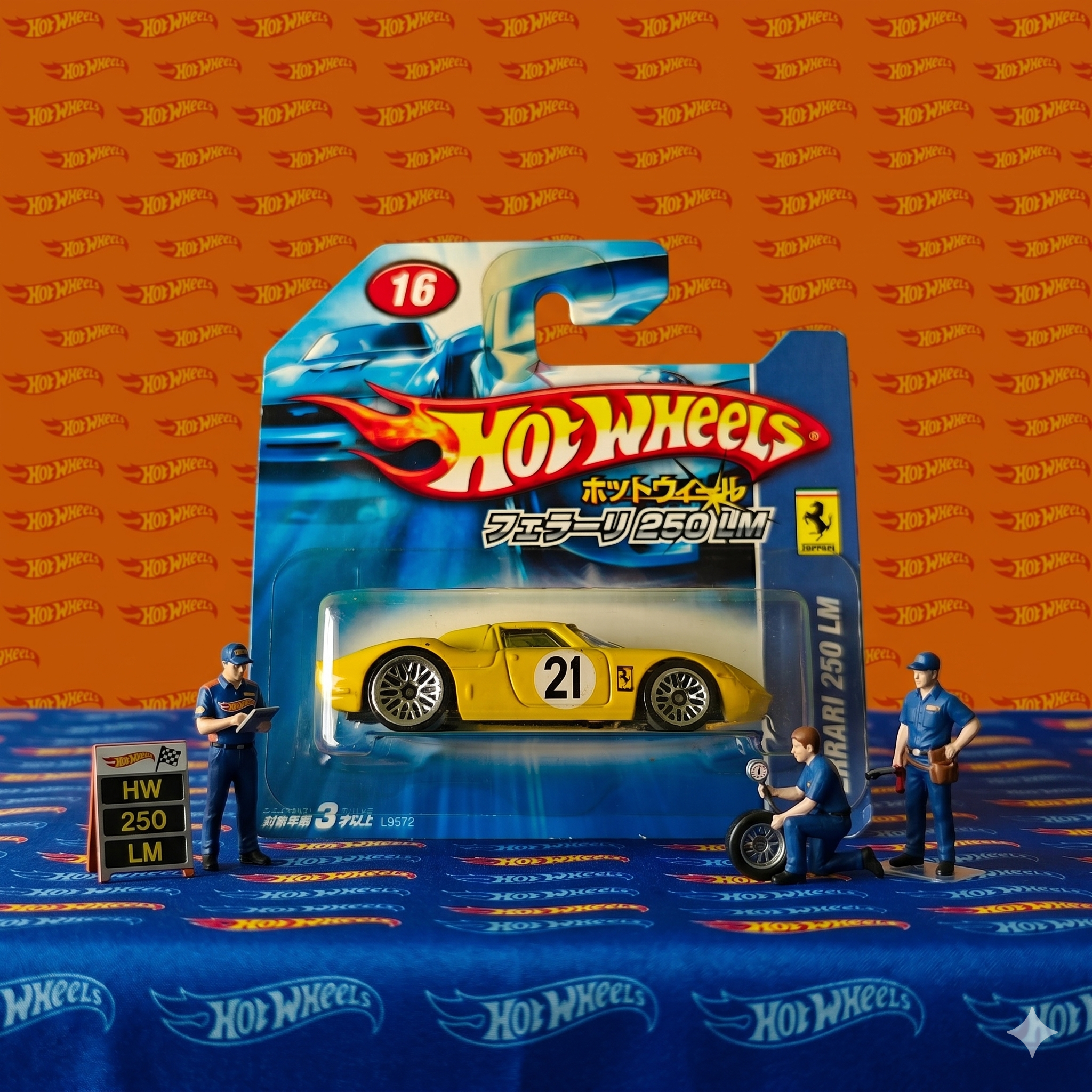 Hot Wheels Mainline Ferrari 250 LM - Japan Short Card
