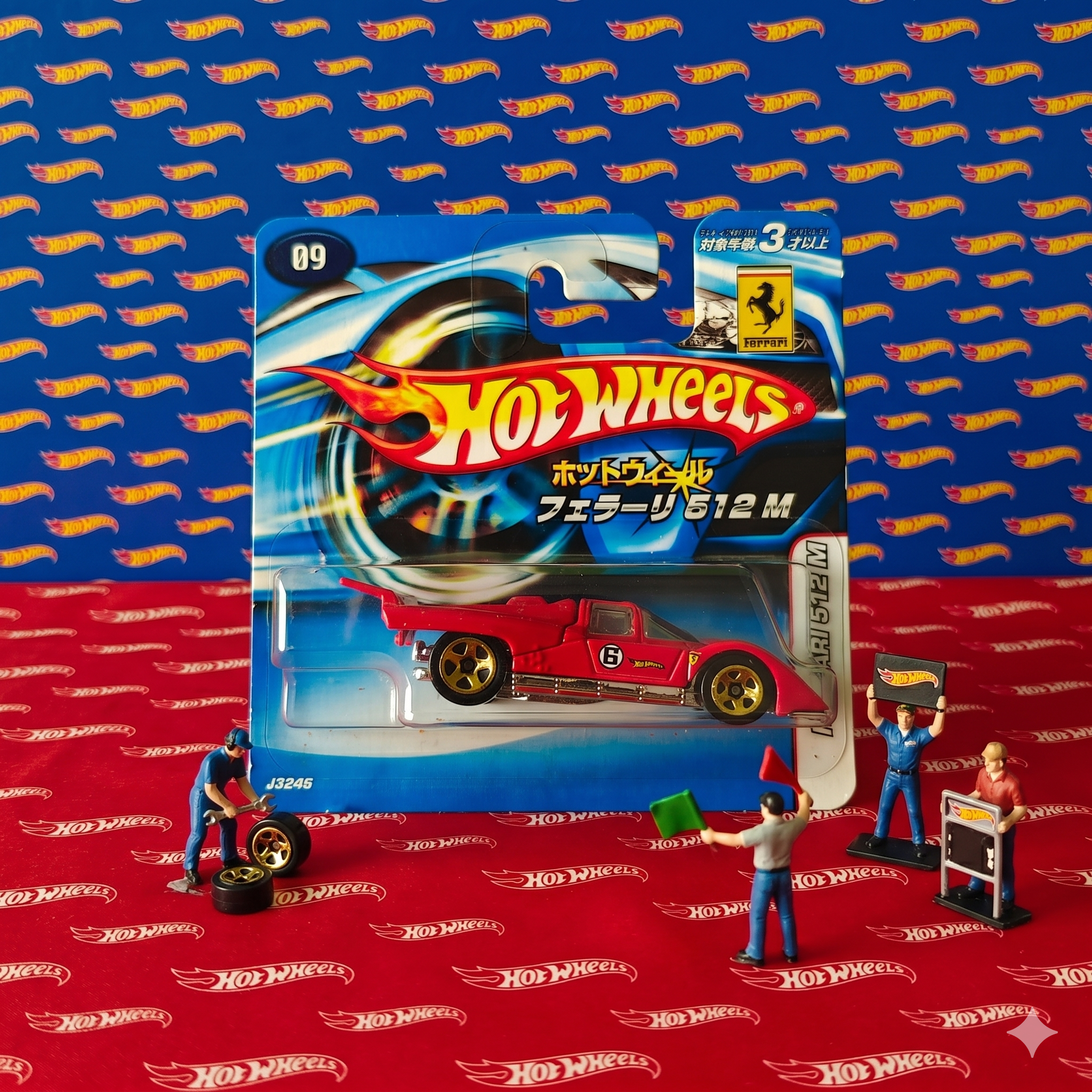 Hot Wheels Mainline Ferrari 512M - Japan Short Card