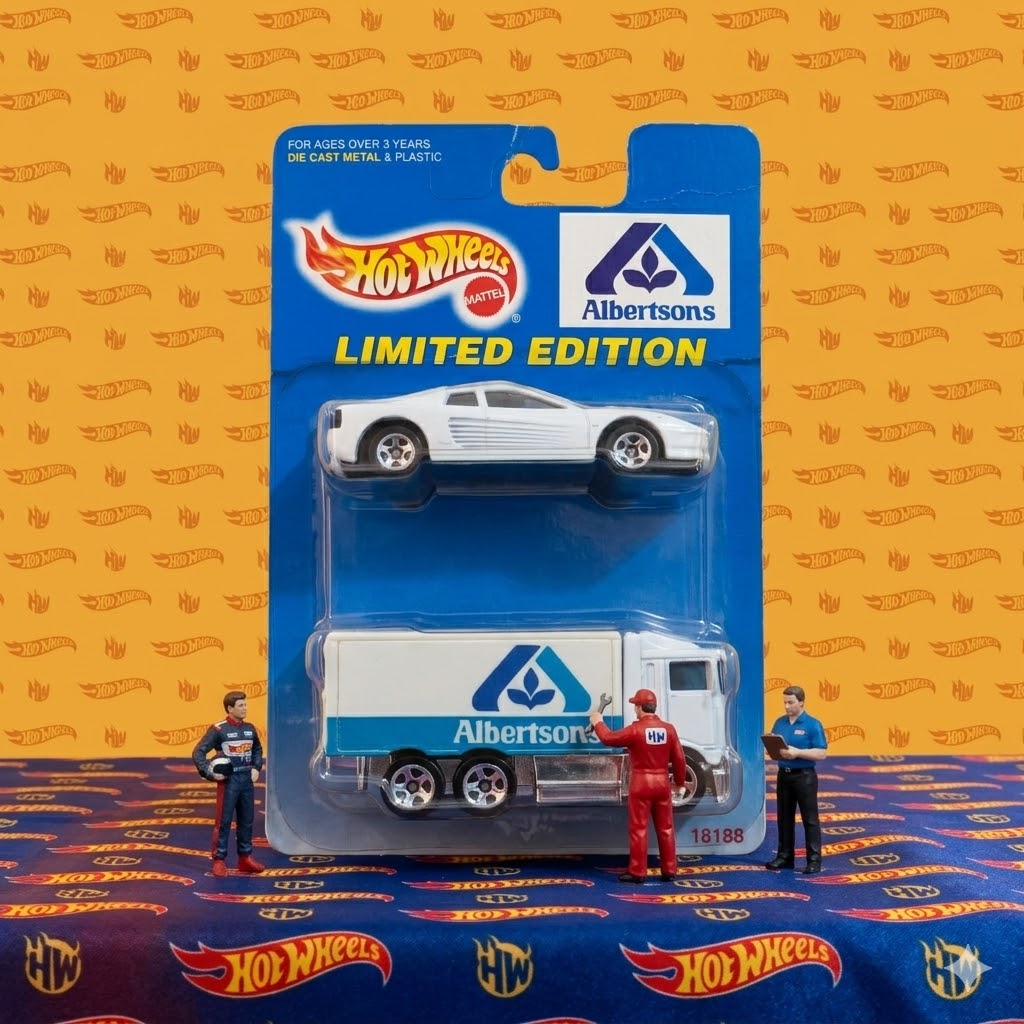 Hot Wheels Mainline Anniversary Ferrari 2 Pack - Albertsons White