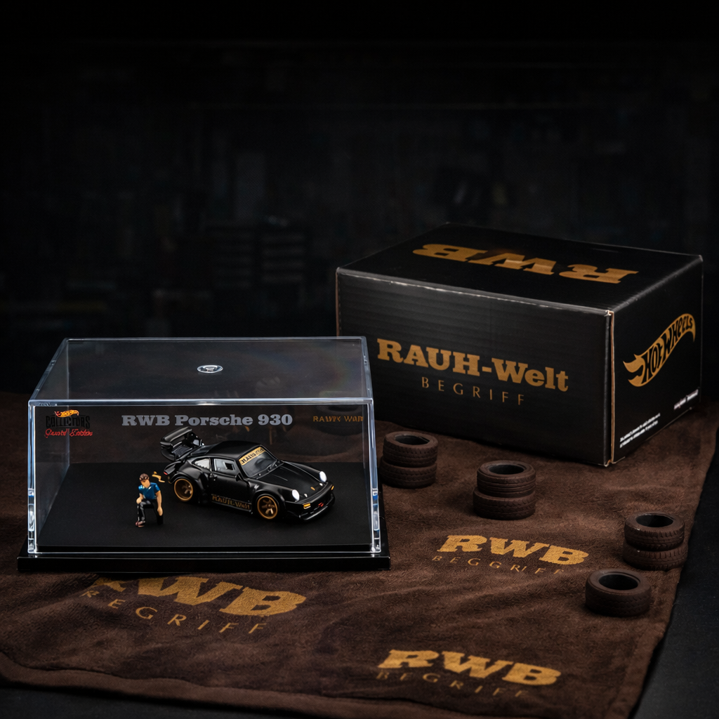 Hot Wheels | RAUH-Welt Begriff Porsche 930 with Akira Nakai figurine