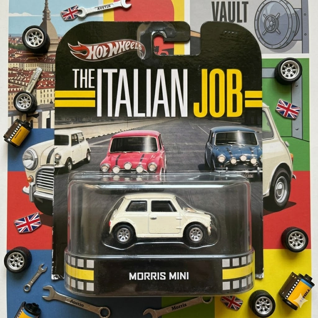 Retro - The Italian Job - Morris Mini (White)