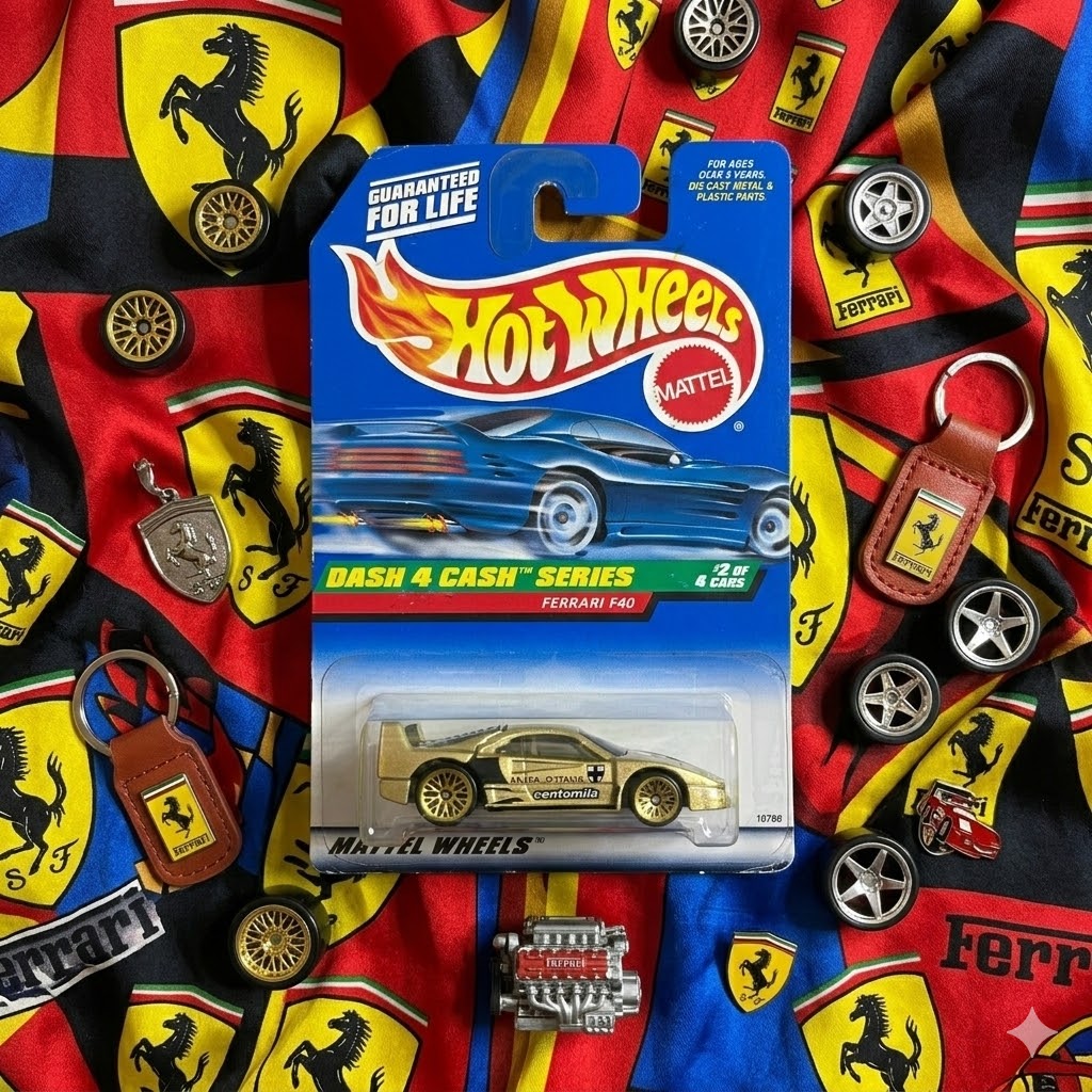 Hot Wheels | Mainline - Ferrari F40 (Dash 4 Cash Series)