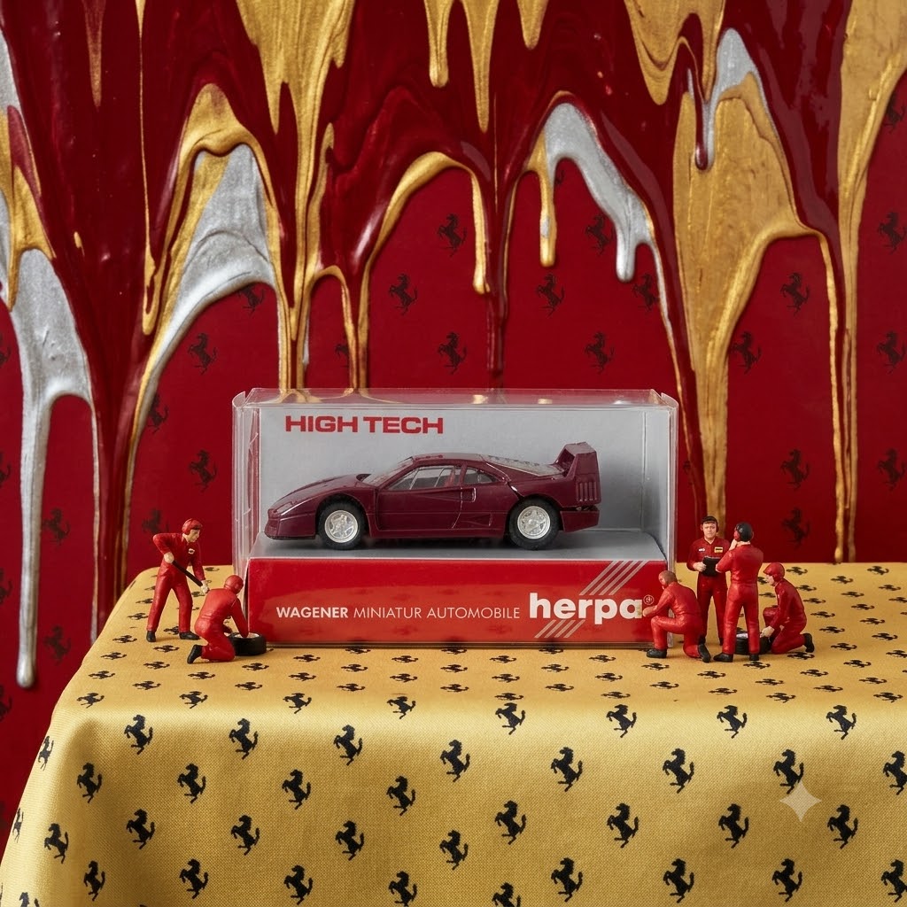 Herpa Ferrari F40 (Super Rare Cherry Red Colour Variant)