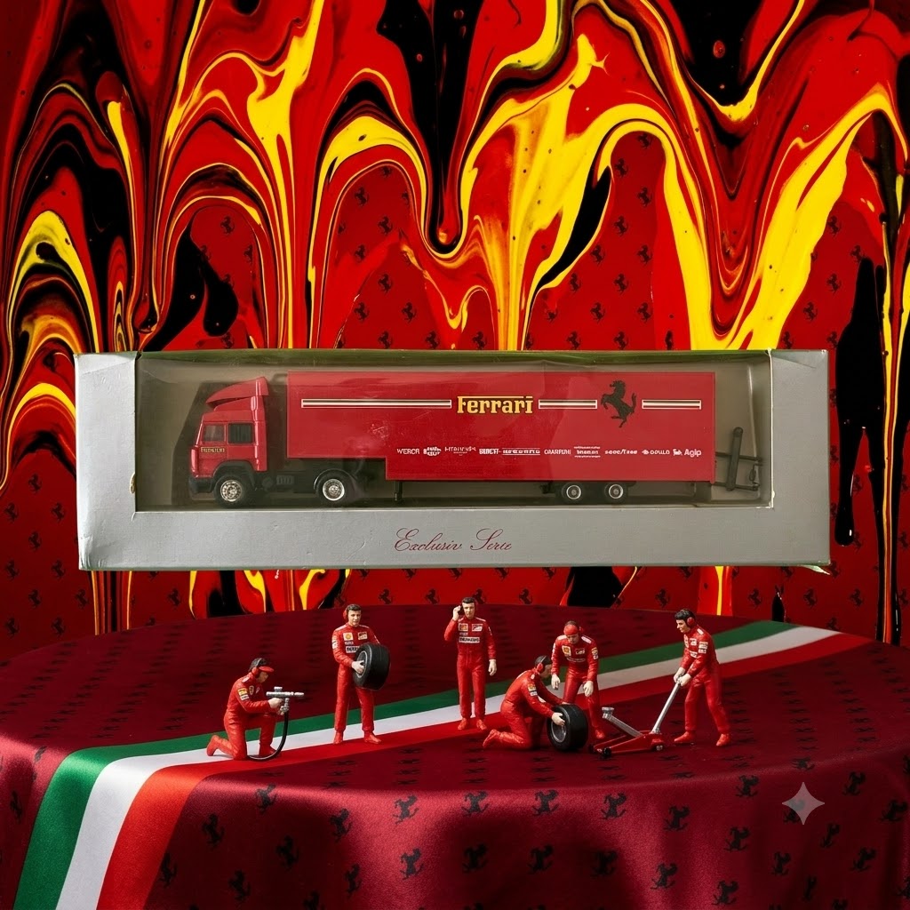 Herpa Ferrari Carrier Mercedes Trailer