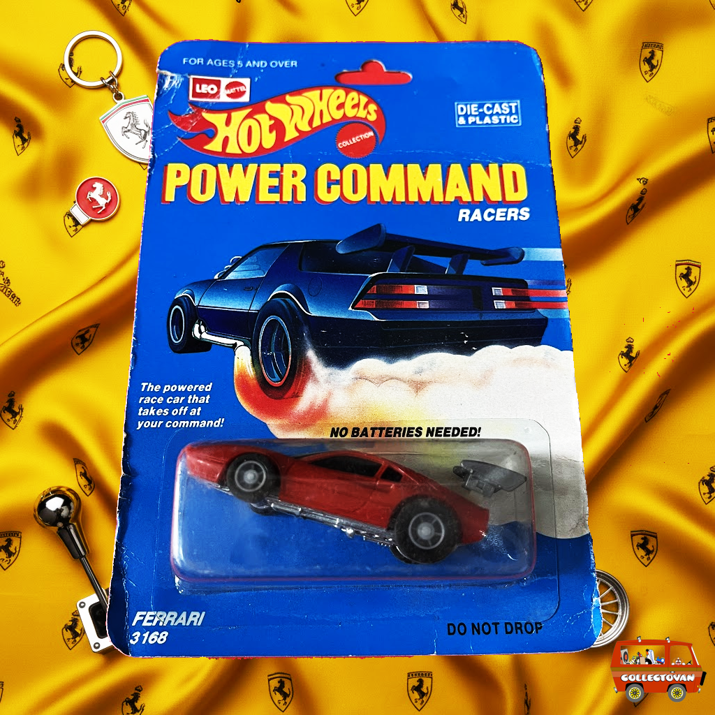 Hot Wheels | Leo Mattel - Power Command Ferrari Red - India Card - Rare