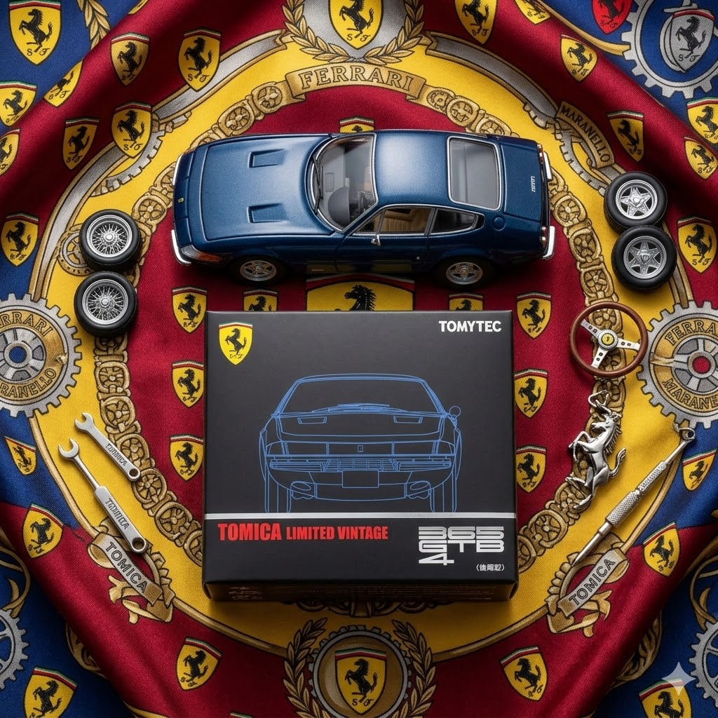 Tomica Limited Vintage Neo - Ferrari 365 GTB4 (Blue)