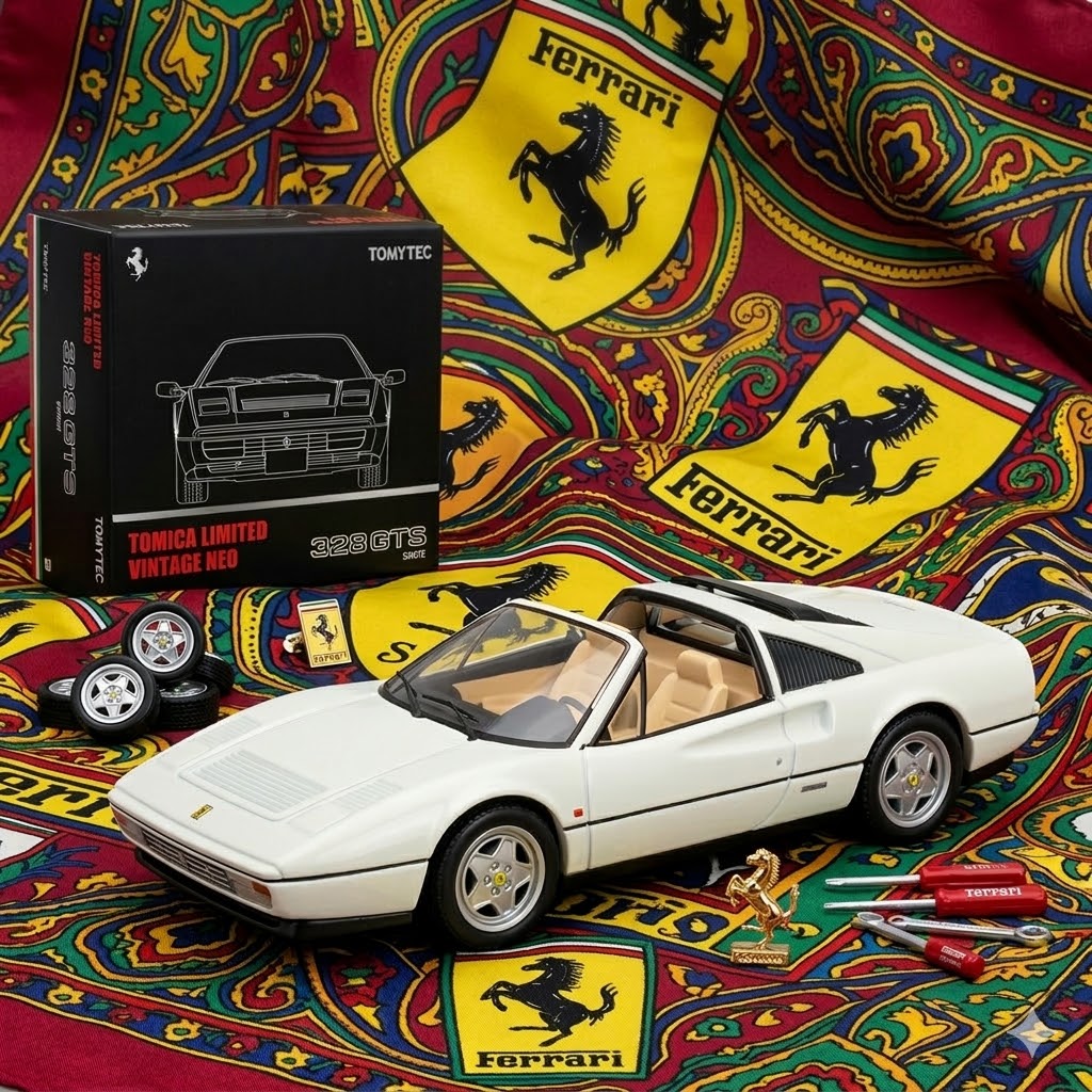 Tomica Limited Vintage Neo - Ferrari 328 GTS (White)