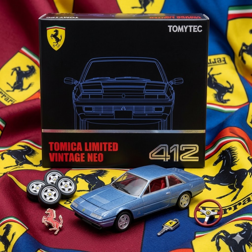 Tomica Limited Vintage Neo - Ferrari 412 (Blue)