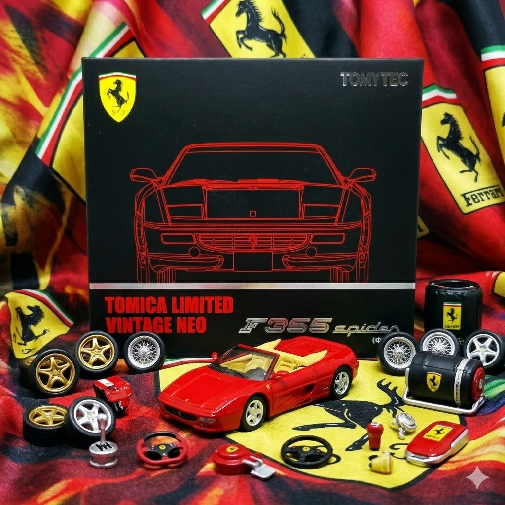 Tomica Limited Vintage Neo - Ferrari F355 Spider (Red)