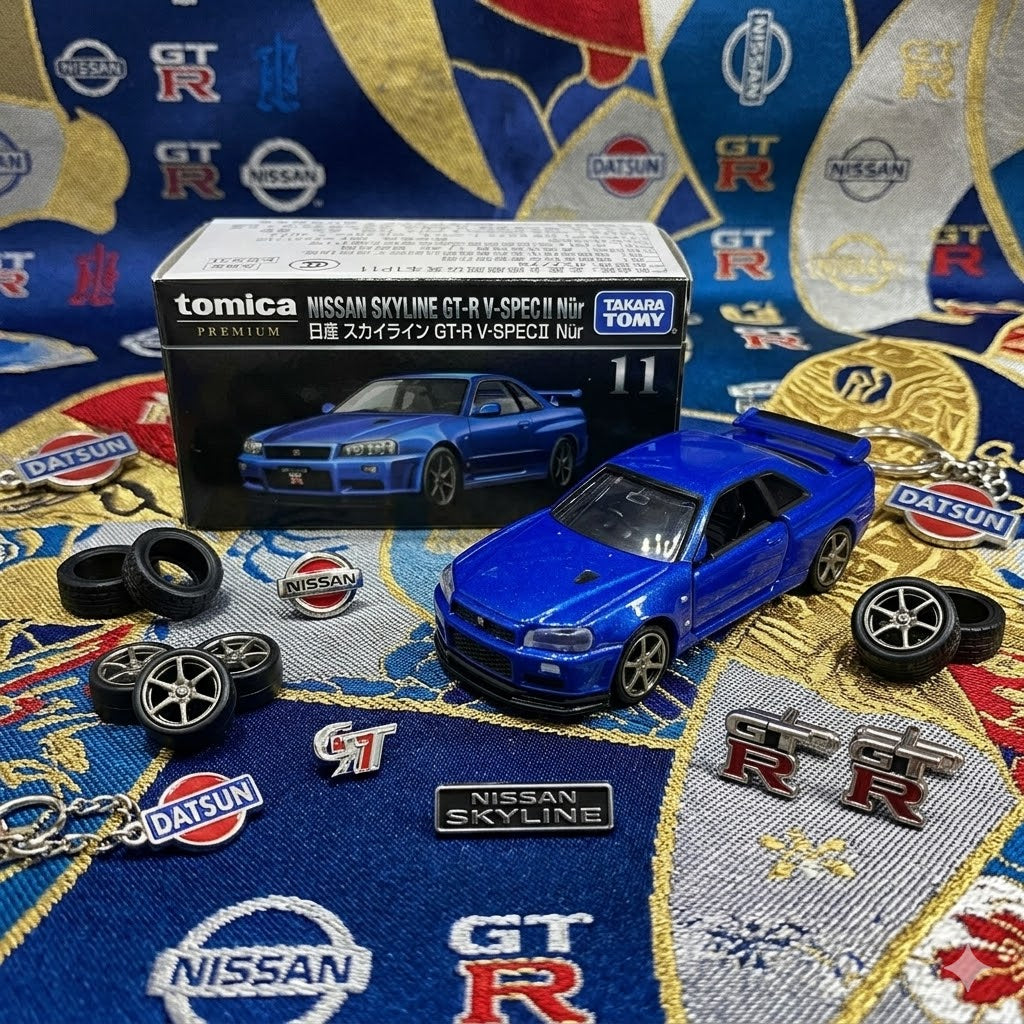 Tomica Premium - Nissan Skyline GT-R V-Spec II Nur - No. 11